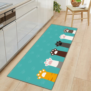 modern Kitchen Mat Long Strip Bedroom Entrance Doormat 3D Pattern Home Floor Decoration Living Room Carpet Bathroom Non-Slip Rug - Larry's Anything Goes