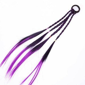 New Cute Girls Elastic Hair Rope Rubber Bands Braides Hair Accessories Wig Ponytail Hair Ring Kids Twist Braid Rope Hair Braider - Larry's Anything Goes