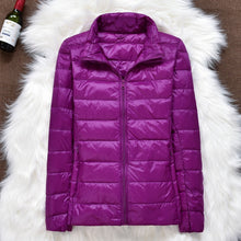 Load image into Gallery viewer, Winter Women Ultralight Thin Down Jacket White Duck Down Hooded Jackets Long Sleeve Warm Coat Parka Female Portable Outwear - Larry&#39;s Anything Goes