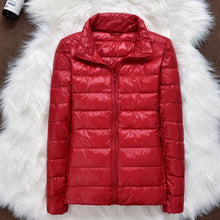 Load image into Gallery viewer, Winter Women Ultralight Thin Down Jacket White Duck Down Hooded Jackets Long Sleeve Warm Coat Parka Female Portable Outwear - Larry&#39;s Anything Goes