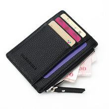 Load image into Gallery viewer, 2019 Unisex wallet business card holder pu leather coin pocket bus card Organizer purse bag  men women multi-color - Larry&#39;s Anything Goes