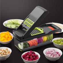 Load image into Gallery viewer, Mandoline Vegetable Fruit Slicer Grater Cutter Peeler Multifunctional Potato Peeler Carrot Grater Drain Basket Kitchen Tool - Larry&#39;s Anything Goes