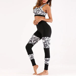 Women Sport Suit Yoga Set Gym Workout Clothes Sleeveless Fitness Crop Top + High Waist Energy Seamless Leggings May 27th - Larry's Anything Goes