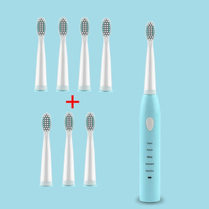 Electric Toothbrush Powerful Ultrasonic Sonic USB Charge Rechargeable Tooth Washable Electronic Whitening Teeth Brush DropShip - Larry's Anything Goes