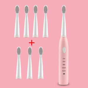 Electric Toothbrush Powerful Ultrasonic Sonic USB Charge Rechargeable Tooth Washable Electronic Whitening Teeth Brush DropShip - Larry's Anything Goes