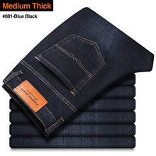 Load image into Gallery viewer, 2020 New Men&#39;s Stretch Regular Fit Jeans Business Casual Classic Style Fashion Denim Trousers Male Black Blue Gray Pants - Larry&#39;s Anything Goes