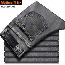 Load image into Gallery viewer, 2020 New Men&#39;s Stretch Regular Fit Jeans Business Casual Classic Style Fashion Denim Trousers Male Black Blue Gray Pants - Larry&#39;s Anything Goes