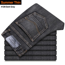 Load image into Gallery viewer, 2020 New Men&#39;s Stretch Regular Fit Jeans Business Casual Classic Style Fashion Denim Trousers Male Black Blue Gray Pants - Larry&#39;s Anything Goes