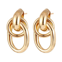 Load image into Gallery viewer, FNIO Fashion Vintage Earrings For Women Big Geometric Statement Gold Metal Drop Earrings 2020 Trendy Earings Jewelry Accessories - Larry's Anything Goes