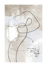 Load image into Gallery viewer, Abstract Line Figure Poster Wall Art Canvas Print Painting Minimalist Retro Black and White Home Decor Bedroom Backdrop Pictures - Larry&#39;s Anything Goes