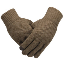 Load image into Gallery viewer, Winter Men Knitted Gloves Touch Screen High Quality Male Mitten Thicken Warm Wool Cashmere Solid Men Business Gloves Autumn - Larry&#39;s Anything Goes