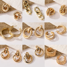 Load image into Gallery viewer, New Fashion Gold Color Metal Drop Earrings Stainless Steel Simple Knot Twist Earrings For Women Statement Jewelry 2020 Pendiente - Larry&#39;s Anything Goes