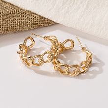 Load image into Gallery viewer, New Fashion Gold Color Metal Drop Earrings Stainless Steel Simple Knot Twist Earrings For Women Statement Jewelry 2020 Pendiente - Larry&#39;s Anything Goes