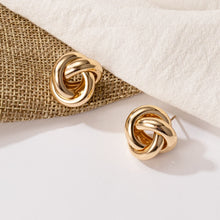 Load image into Gallery viewer, New Fashion Gold Color Metal Drop Earrings Stainless Steel Simple Knot Twist Earrings For Women Statement Jewelry 2020 Pendiente - Larry&#39;s Anything Goes