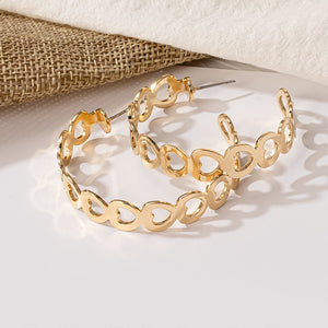 New Fashion Gold Color Metal Drop Earrings Stainless Steel Simple Knot Twist Earrings For Women Statement Jewelry 2020 Pendiente - Larry's Anything Goes