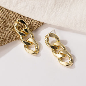 New Fashion Gold Color Metal Drop Earrings Stainless Steel Simple Knot Twist Earrings For Women Statement Jewelry 2020 Pendiente - Larry's Anything Goes