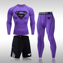 Load image into Gallery viewer, Tracksuit Men Sports Suit Gym Fitness Compression Clothes Running Jogging Sportwear Exercise Workout Rashguard Tights - Larry&#39;s Anything Goes