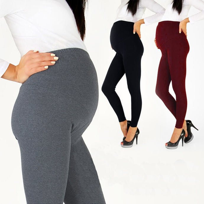 New Hot Adjustable Big Size Leggings Maternity Pant Leggings Pregnant Women Thin Soft Cotton Pants High Waist Clothes - Larry's Anything Goes