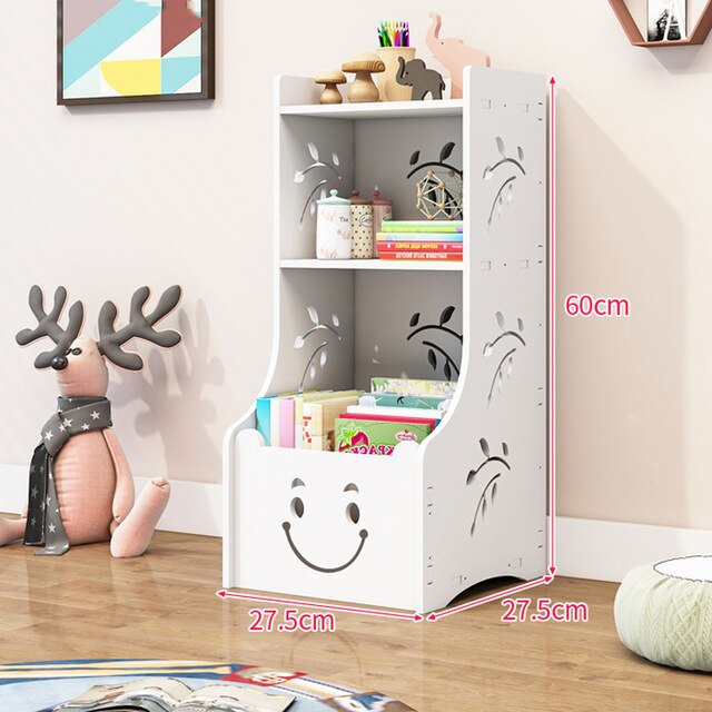 Assemble Children’s Bookshelf Environmental Book Shelf Stand Removable Storage Rack Holder Bookcase Furniture Organizer Shelf - Larry's Anything Goes