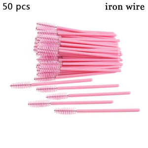 Eyelash Extension Disposable Eyebrow brush Mascara Wand Applicator Spoolers Eye Lashes Cosmetic Brushes Set makeup tools - Larry's Anything Goes