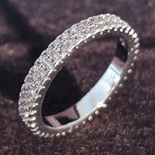 Load image into Gallery viewer, Luxury 925 Sterling Silver Wedding Band Eternity Ring For Women Big Gift For Ladies Love Wholesale Lots Bulk Jewelry R4577 - Larry&#39;s Anything Goes