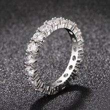 Load image into Gallery viewer, Luxury 925 Sterling Silver Wedding Band Eternity Ring For Women Big Gift For Ladies Love Wholesale Lots Bulk Jewelry R4577 - Larry&#39;s Anything Goes