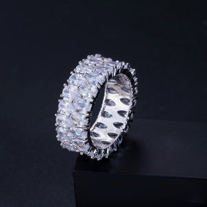 Luxury 925 Sterling Silver Wedding Band Eternity Ring For Women Big Gift For Ladies Love Wholesale Lots Bulk Jewelry R4577 - Larry's Anything Goes