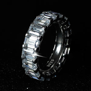 Luxury 925 Sterling Silver Wedding Band Eternity Ring For Women Big Gift For Ladies Love Wholesale Lots Bulk Jewelry R4577 - Larry's Anything Goes