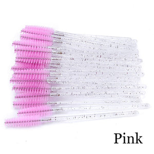 Eyelash Extension Disposable Eyebrow brush Mascara Wand Applicator Spoolers Eye Lashes Cosmetic Brushes Set makeup tools - Larry's Anything Goes