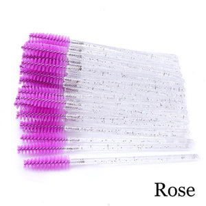 Eyelash Extension Disposable Eyebrow brush Mascara Wand Applicator Spoolers Eye Lashes Cosmetic Brushes Set makeup tools - Larry's Anything Goes