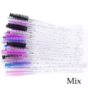 Eyelash Extension Disposable Eyebrow brush Mascara Wand Applicator Spoolers Eye Lashes Cosmetic Brushes Set makeup tools - Larry's Anything Goes