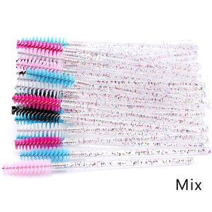 Eyelash Extension Disposable Eyebrow brush Mascara Wand Applicator Spoolers Eye Lashes Cosmetic Brushes Set makeup tools - Larry's Anything Goes