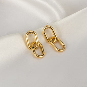 New Fashion Gold Color Metal Drop Earrings Stainless Steel Simple Knot Twist Earrings For Women Statement Jewelry 2020 Pendiente - Larry's Anything Goes