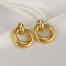 Load image into Gallery viewer, New Fashion Gold Color Metal Drop Earrings Stainless Steel Simple Knot Twist Earrings For Women Statement Jewelry 2020 Pendiente - Larry&#39;s Anything Goes