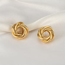 Load image into Gallery viewer, New Fashion Gold Color Metal Drop Earrings Stainless Steel Simple Knot Twist Earrings For Women Statement Jewelry 2020 Pendiente - Larry&#39;s Anything Goes
