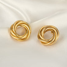 Load image into Gallery viewer, New Fashion Gold Color Metal Drop Earrings Stainless Steel Simple Knot Twist Earrings For Women Statement Jewelry 2020 Pendiente - Larry&#39;s Anything Goes