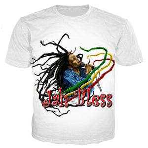 Hot Sale Rapper Bob Marley T Shirt Men/women New Fashion Cool 3D Printed T-shirts Casual Harajuku Style Tshirt Streetwear Tops - Larry's Anything Goes