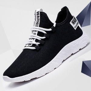 Fashion Men Sneakers Mesh Casual Shoes Lac-up Mens Shoes Lightweight Vulcanize Shoes Walking Sneakers Zapatillas Hombre - Larry's Anything Goes