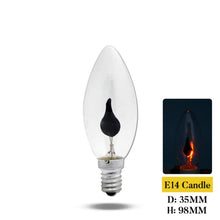 Load image into Gallery viewer, Edison Led Candle Light Bulb E14 E27 LED Flame Effect Bulb 3W AC220V Home For Decor Lighting Ampoule Candle Bulb - Larry&#39;s Anything Goes