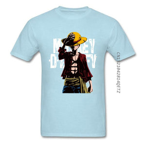 Cute Unicorn One Piece Luffy T Shirt Casual Tshirt Homme O Neck Streetwear Man T-Shirt Boys Clothes Anime Top Tees - Larry's Anything Goes
