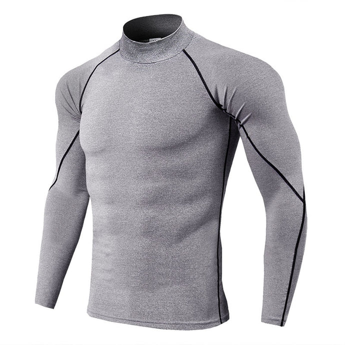 Thermal Underwear For Men High Collar Camiseta Termica Sport Thermo Shirt Quick Dry Compressed Underwear Clothes Men Bielizna - Larry's Anything Goes