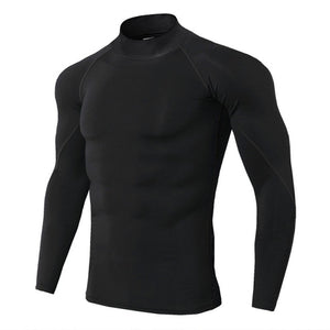 Thermal Underwear For Men High Collar Camiseta Termica Sport Thermo Shirt Quick Dry Compressed Underwear Clothes Men Bielizna - Larry's Anything Goes