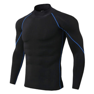 Thermal Underwear For Men High Collar Camiseta Termica Sport Thermo Shirt Quick Dry Compressed Underwear Clothes Men Bielizna - Larry's Anything Goes