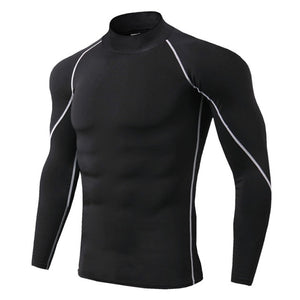 Thermal Underwear For Men High Collar Camiseta Termica Sport Thermo Shirt Quick Dry Compressed Underwear Clothes Men Bielizna - Larry's Anything Goes