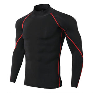 Thermal Underwear For Men High Collar Camiseta Termica Sport Thermo Shirt Quick Dry Compressed Underwear Clothes Men Bielizna - Larry's Anything Goes
