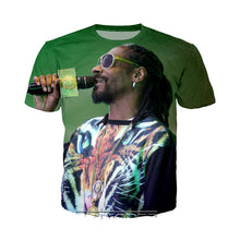 Load image into Gallery viewer, 3D Print Men Women Streetwear Hip Hop Short Sleeve Snoop Dogg T-shirts Casual Harajuku Pullover Funny Rapper Tees Tops - Larry&#39;s Anything Goes