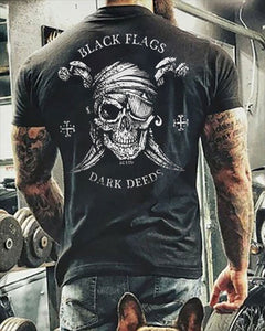 Fashion Summer Horror Skull 3D Print Men&#39;s T-Shirt O-Neck Short Sleeve Casual Breathable Oversized Male T Shirt Top Men Clothing - Larry's Anything Goes