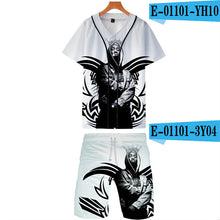 Load image into Gallery viewer, Tupac Amaru Shakur Two Pieces Sets Men 3D T Shirts+Shorts Suit Men Summer Tops Tees Rapper Tupac Fashion T-shirt Men Clothing - Larry&#39;s Anything Goes