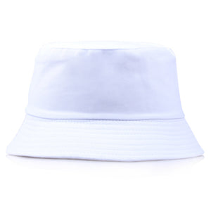 Solid Color Black Foldable Bucket Hat Beach Sun Hat Street Headwear Fisherman Outdoor White Cap Men and Woman Hat - Larry's Anything Goes