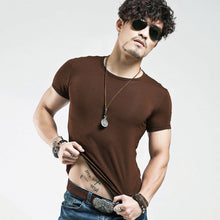 Load image into Gallery viewer, 2022 Brand New Men T Shirt Tops V neck Short Sleeve Tees Men&#39;s Fashion Fitness Hot T-shirt For Male Free Shipping Size 5XL - Larry&#39;s Anything Goes